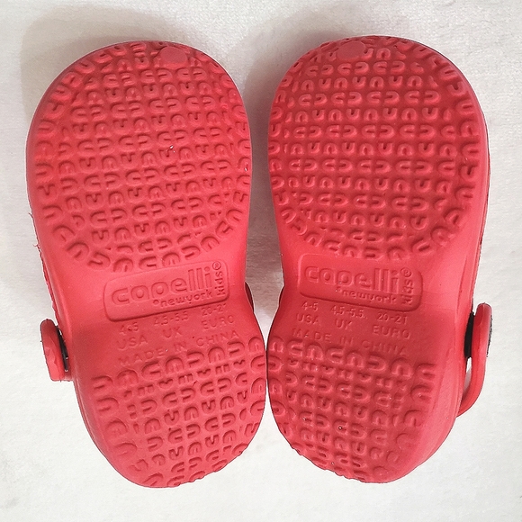 Capelli Red Clog with Strap Baby Toddler Girls Size 4-5 Shoes - Picture 9 of 9
